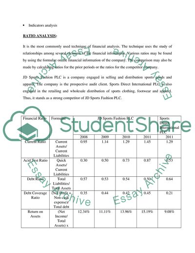 JD Sports Fashion Plc - Analytical Procedures
