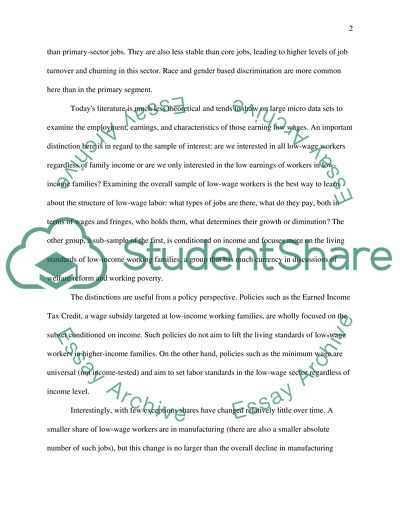 Poverty and Meeting the Familys Needs