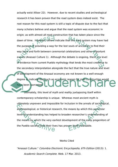 The Cliff Dwellings of the Anasazi