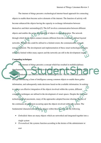 Discursive and Case Based Analysis of Internet of Things