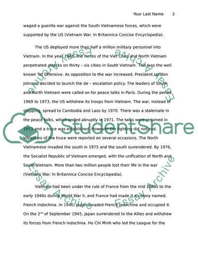 The American Debacle in Vietnam