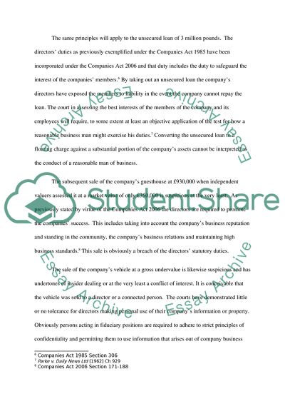 The Business Transactions of Dydramol Board