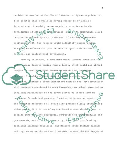 Computer and Information Sciences: Specialization in Software Engineering