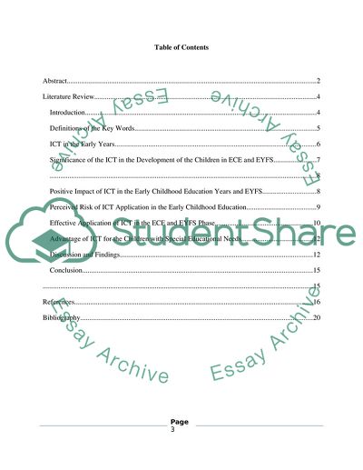 Advantages of the Application of Information and Communication Technology