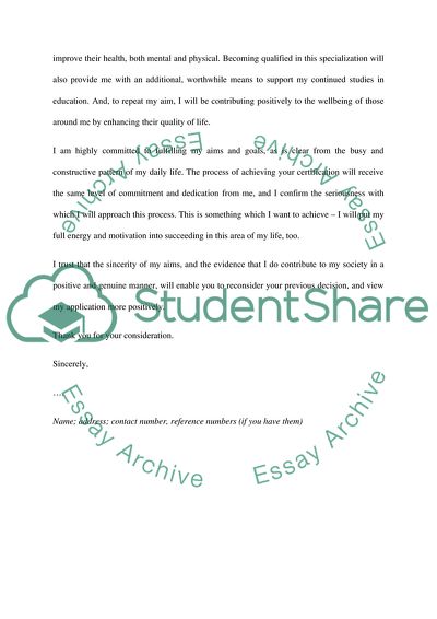 Non-Admission to Massage Therapy Examination