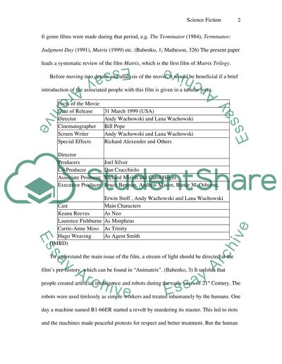 Science Fiction: The Matrix