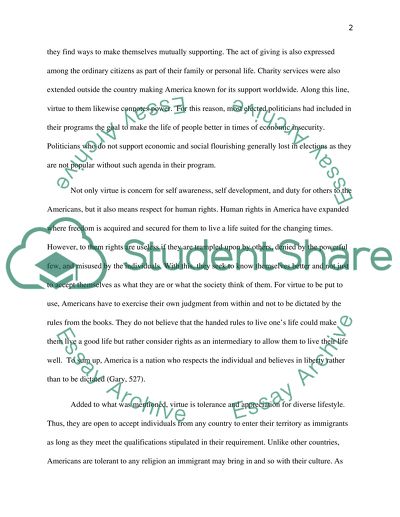 The Virtue of America