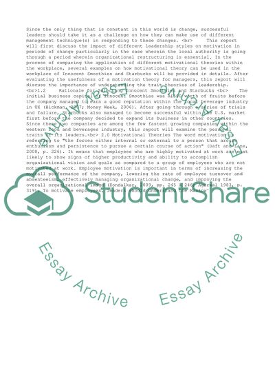 Understand Ways of Using Motivational Theories in Organisations