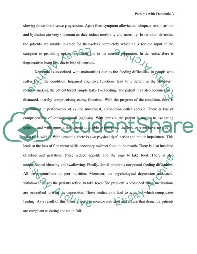 Promoting Good Health in Patients with Dementia