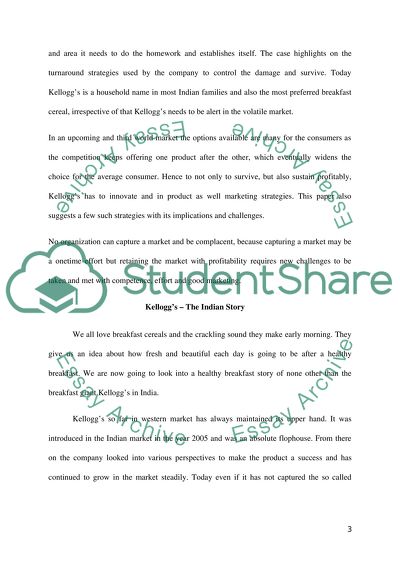 Marketing Management - Kelloggs