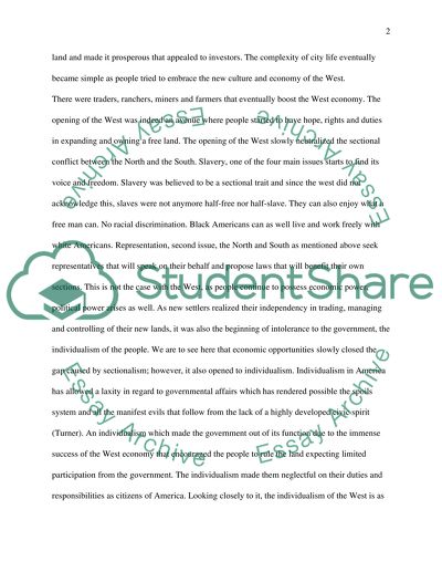 Sectionalism by Frederick Jackson Turner