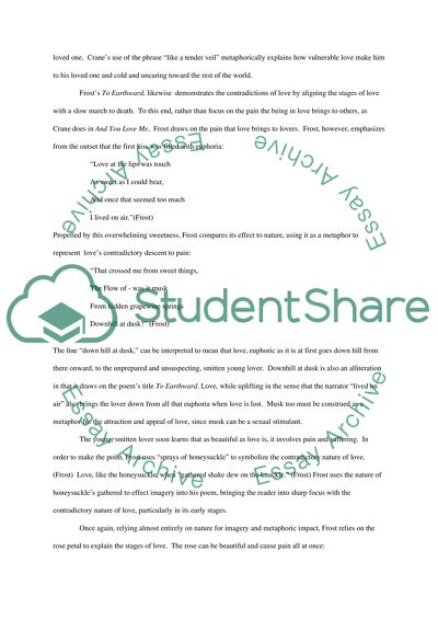 Analysis of two or more poems*