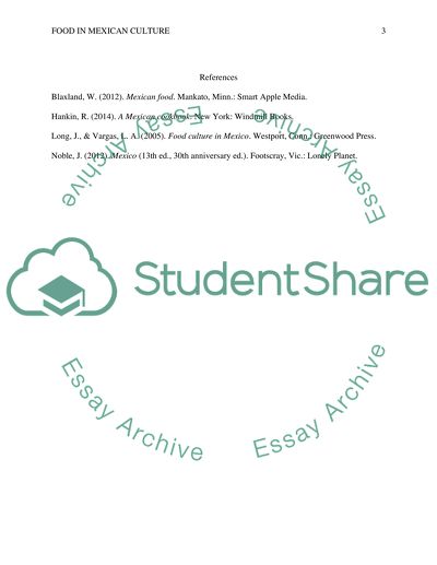 Food in Mexican Culture