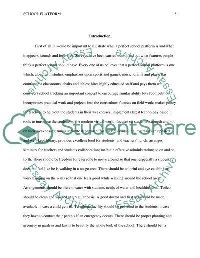 Principles Of Designing A Perfect School Platform