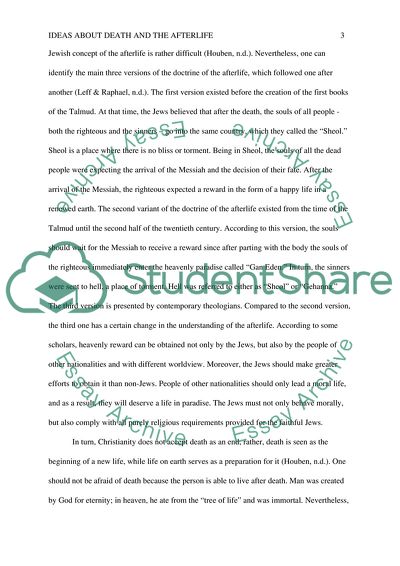 Ideas of Death and Afterlife in Judaism, Christianity, and Islam