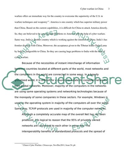 Cyber Warfare in China