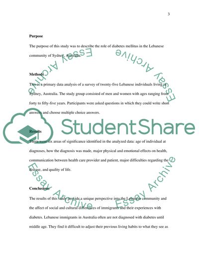 Qualitiative Analysis on Diabetes