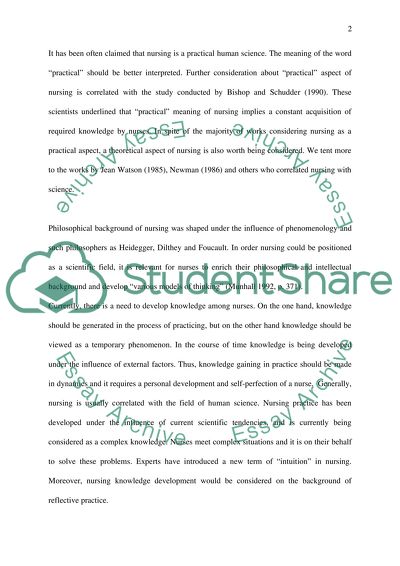 Generating Theory from Practice: Nursing as a Discipline