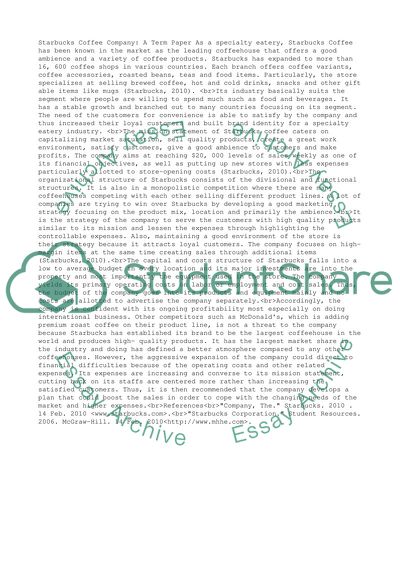 Starbucks Coffee Company