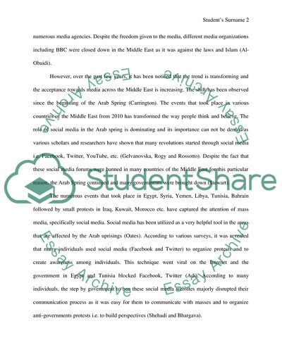 Social Media in the Middle East