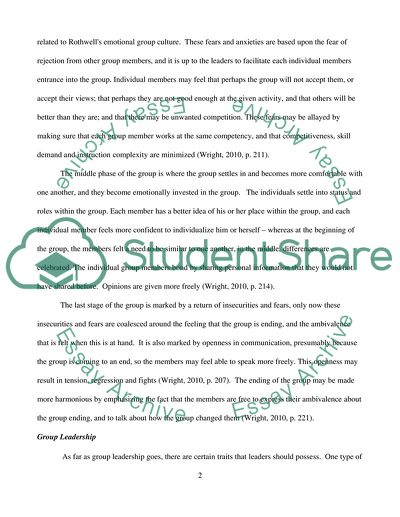 Bruce Tuckmans Theory of Group Development