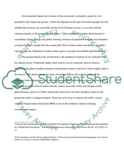 Environmental Management - Green Human Resource Management