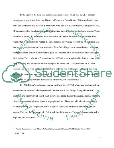 Native Americans and U.S & British Government Policies