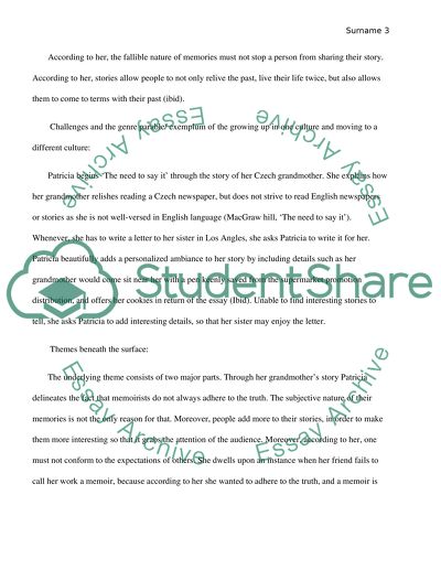 The need to say it by Patricia Hampl