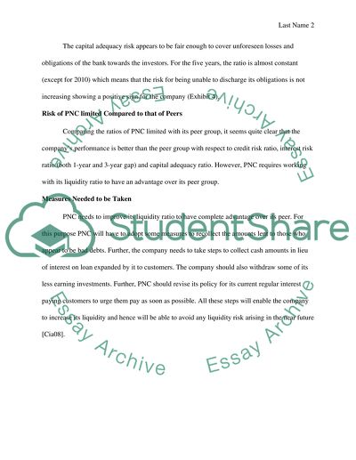 Ratio Analysis- discuss comparative risk