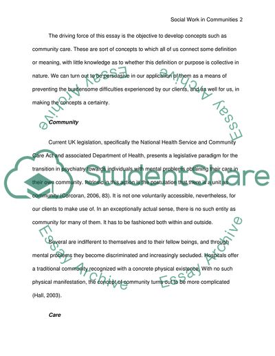 Competency of a Social Worker as a Community Worker