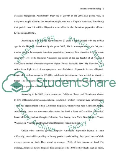 Minority Target Markets in America