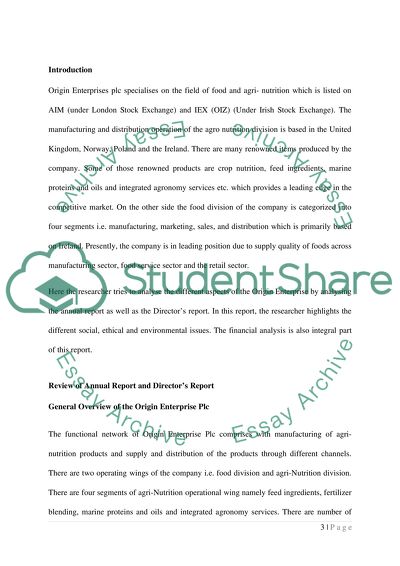 Origin Enterprises plc