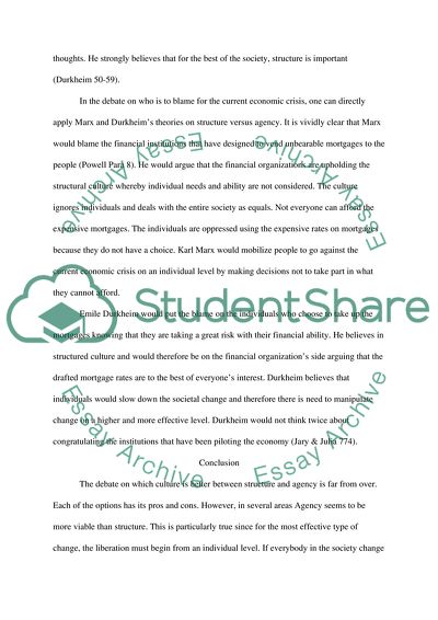 Structure Versus Agency Essay Example Topics And Well Written Essays structure-versus-agency-essay-example-topics-and-well-written-essays
