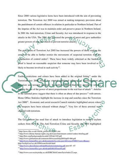 Anti Terrorism Laws in the UK