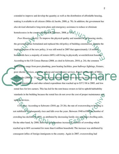 Housing Systems Planning