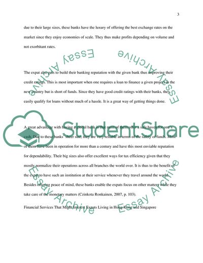 Expats in Global Banking System
