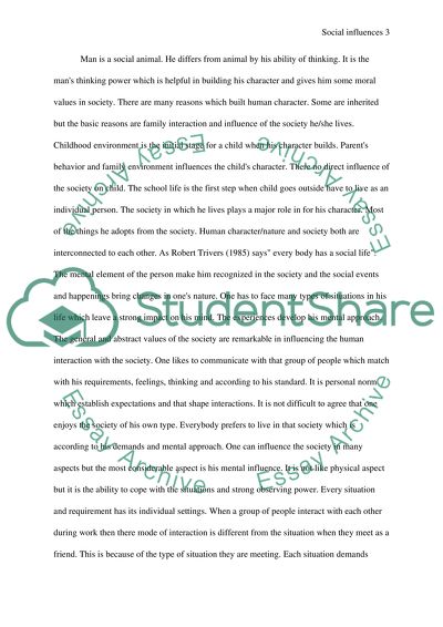 Social Influences On Behavior/Gen Psych