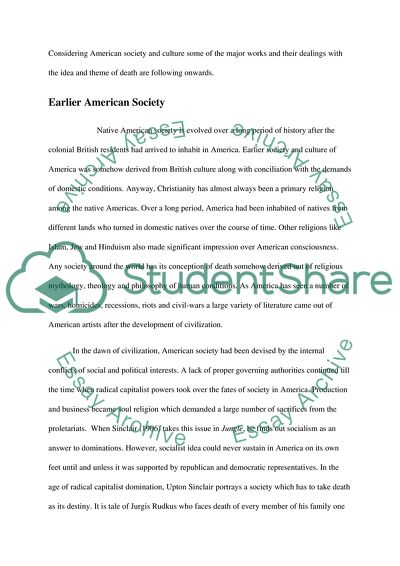 Death Themes in American Literature