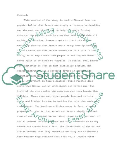 Paul Reveres Ride, by David Hackett Fischer