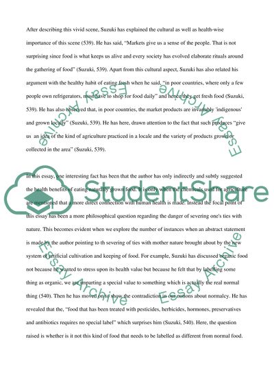 David Suzuki Food Connection