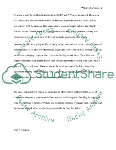 Piracy of Data Over the Internet