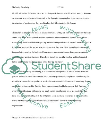 Marketing Creativity - Idea Trends