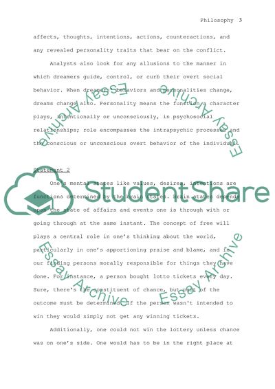 Philosophy on Dreaming: Vasomotor Imagery