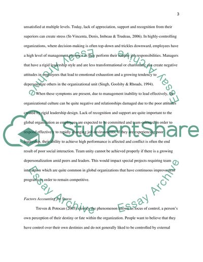 Human Resources : Stress management