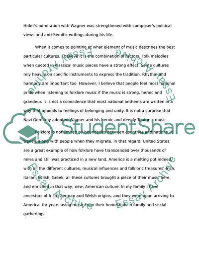 Music, Folklore,and Nationalism (Music Appreciation)