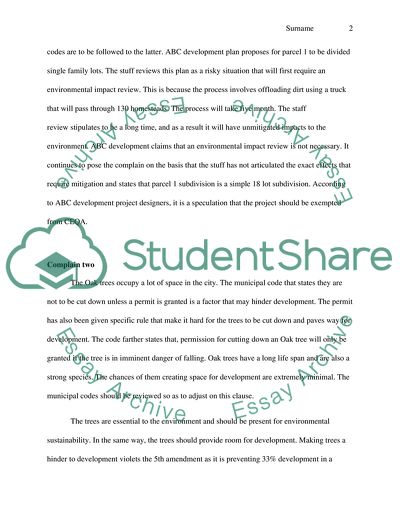 ABC Development Application of the City of Joy in California