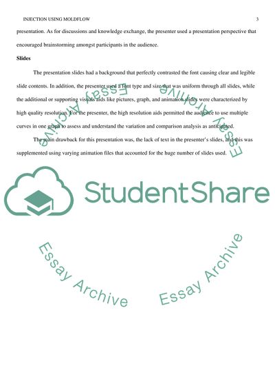 Injection Using Moldflow