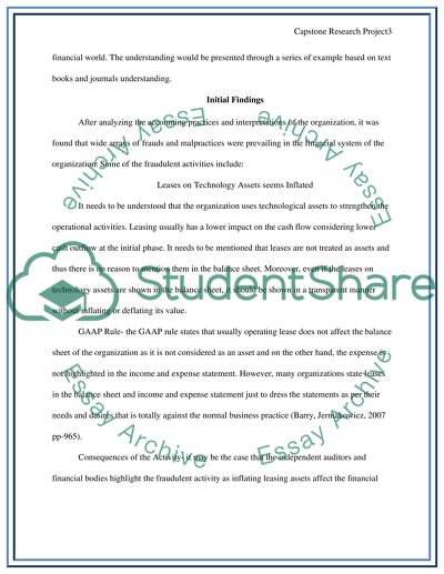 Capstone Research Project