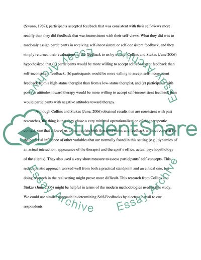 The Effects of Feedback Self-Consistency