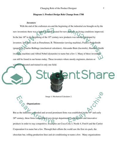 Changing Role of the Product Designer from 18th Century to Now